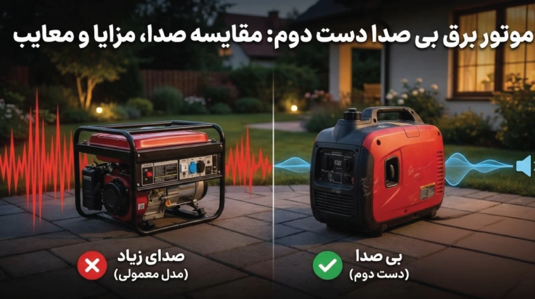 موتور برق بی صدا دست دوم: مقایسه صدا، مزایا/معایب و راهنمای خرید