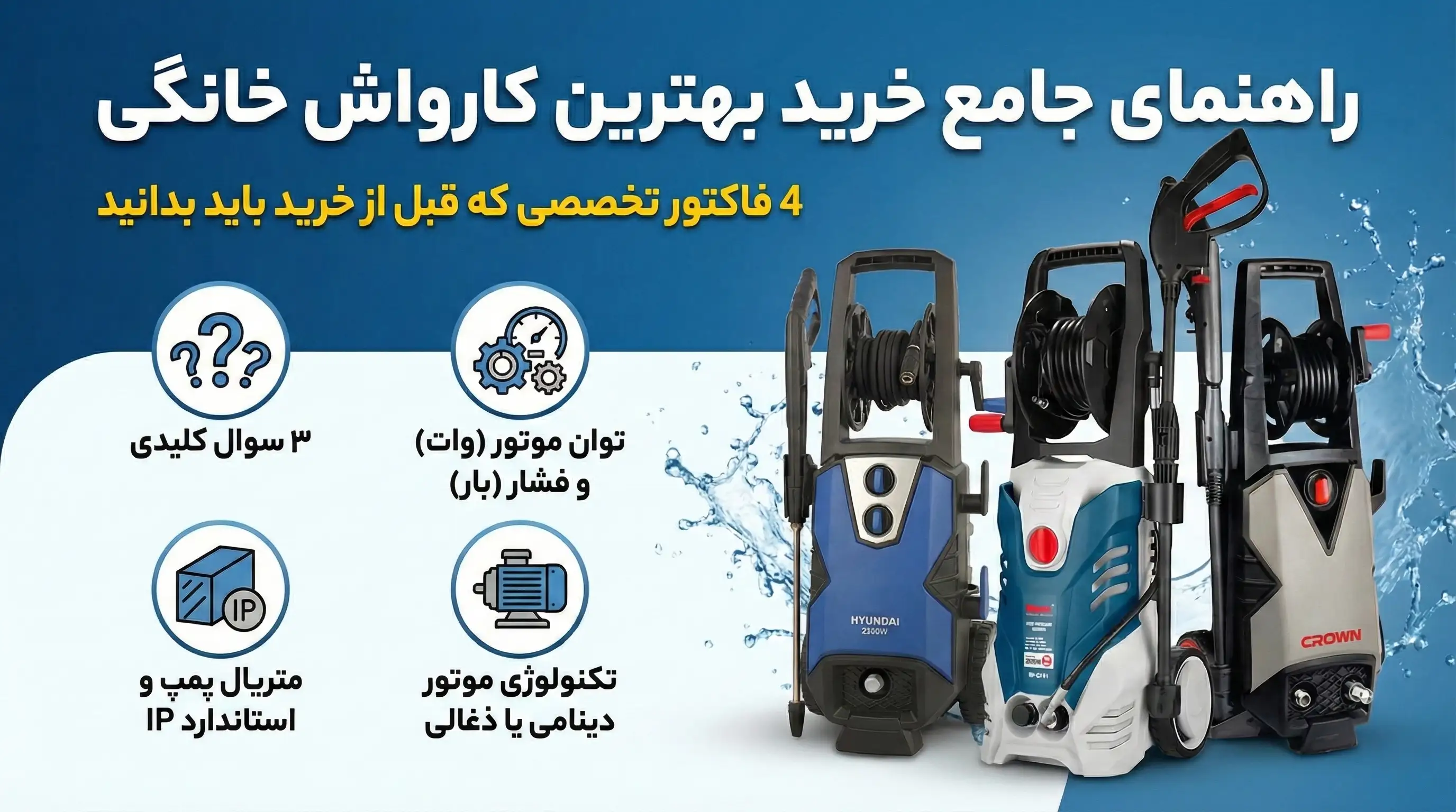 راهنما خرید بهترین کارواش خانگی؛ 4 فاکتور تخصصی که قبل خرید باید بدانید